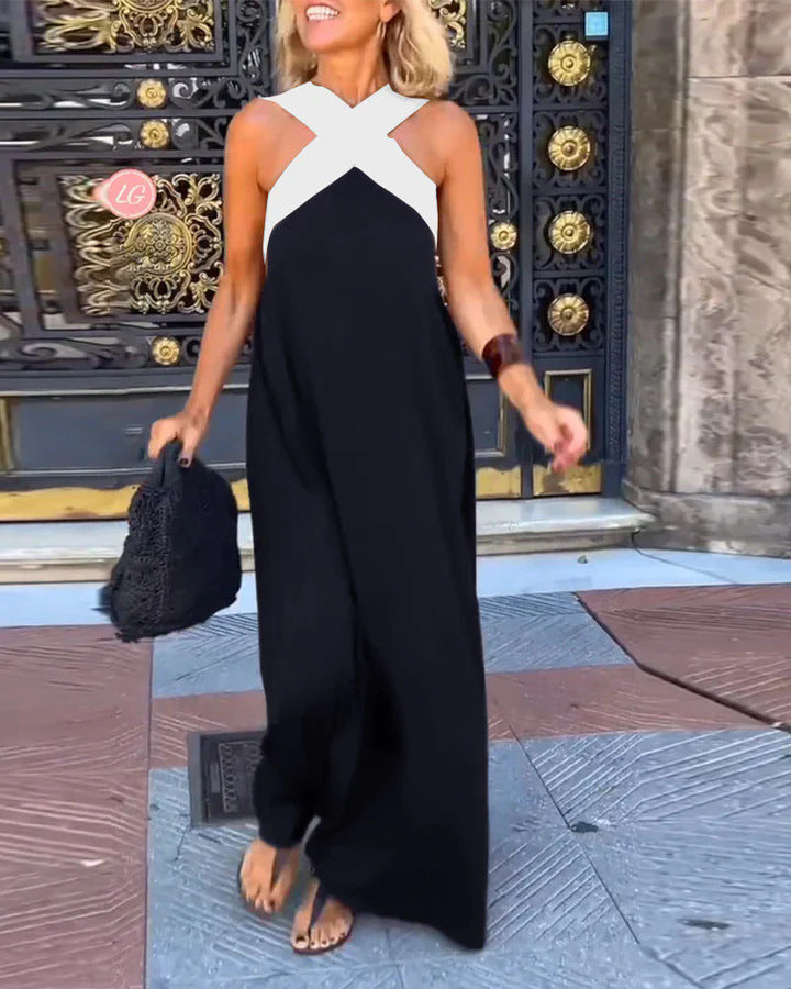 Emma – Women Breathable Crossed Maxi Dress - Image 9