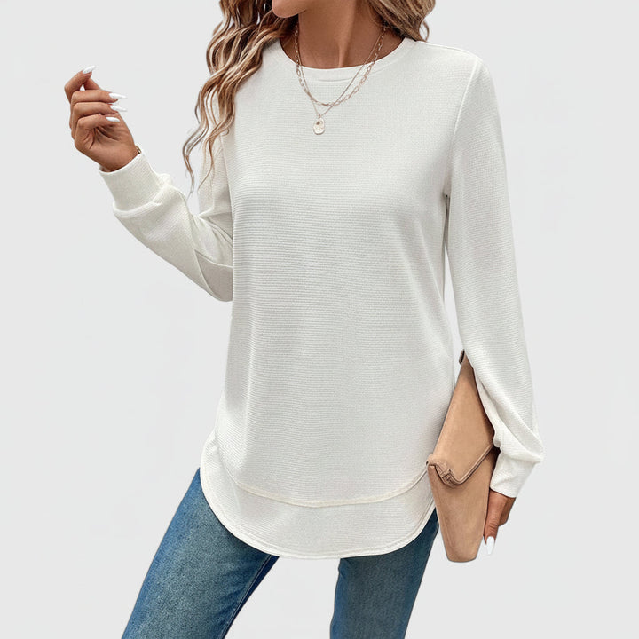 Arvenne Top mit Seitenschlitz | Übergangsjacke für Damen