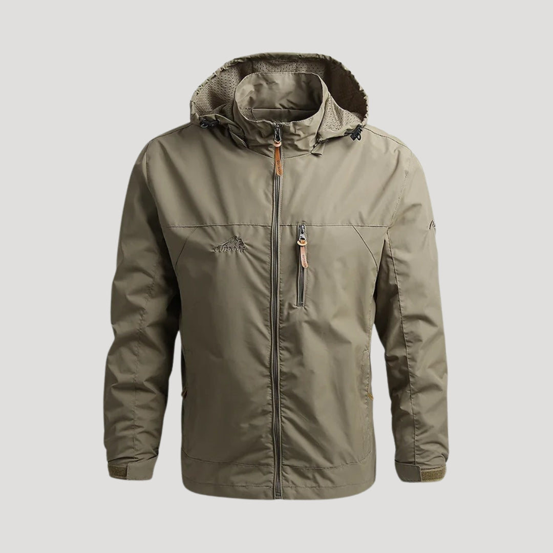 Wilfried | Herren Frühlings Outdoor-Kapuzenjacke mit Reißverschluss