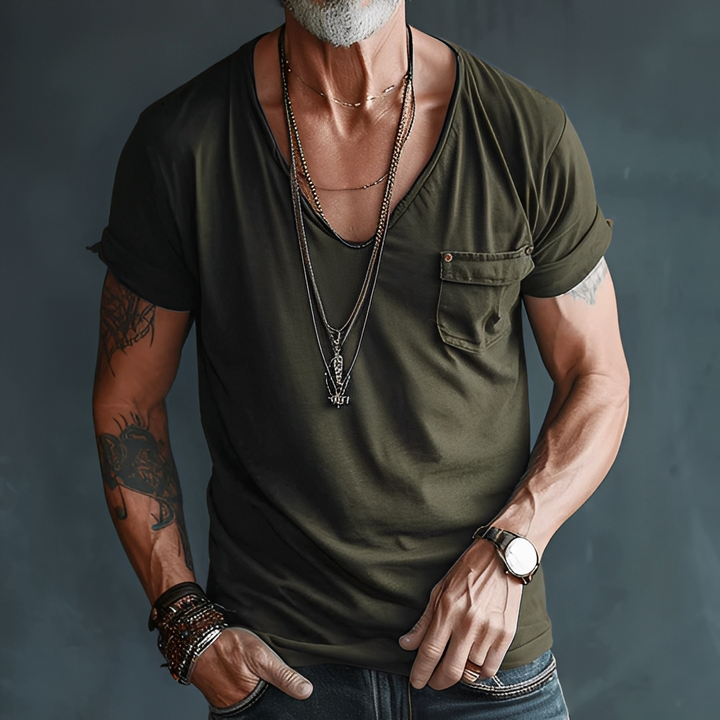 Jelou - Herren-Sommer-T-Shirt im lässigen Stil