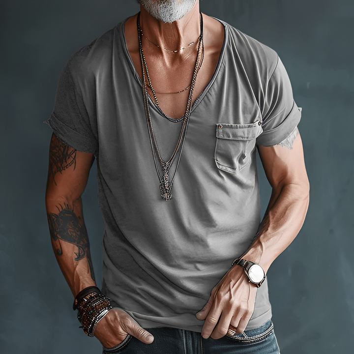 Jelou - Herren-Sommer-T-Shirt im lässigen Stil