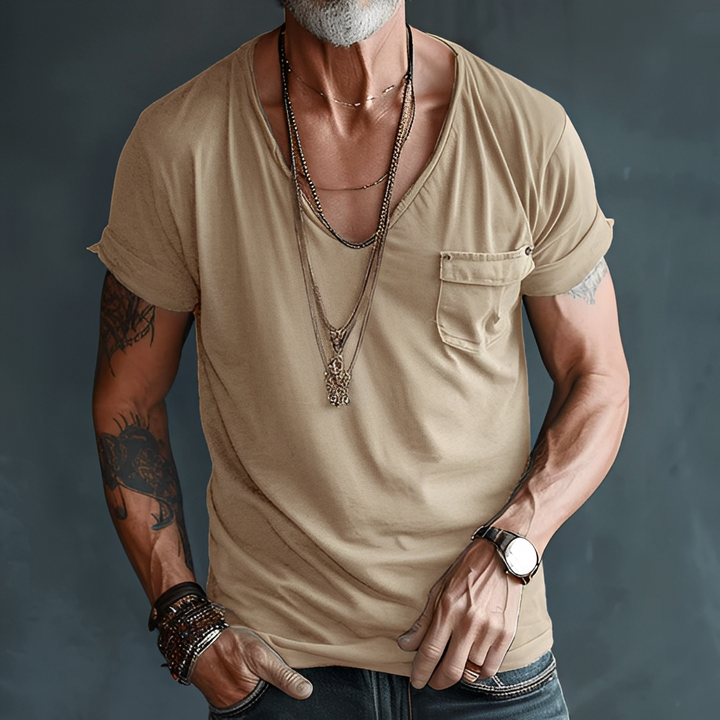 Jelou - Herren-Sommer-T-Shirt im lässigen Stil