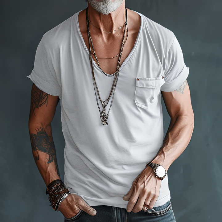 Jelou - Herren-Sommer-T-Shirt im lässigen Stil