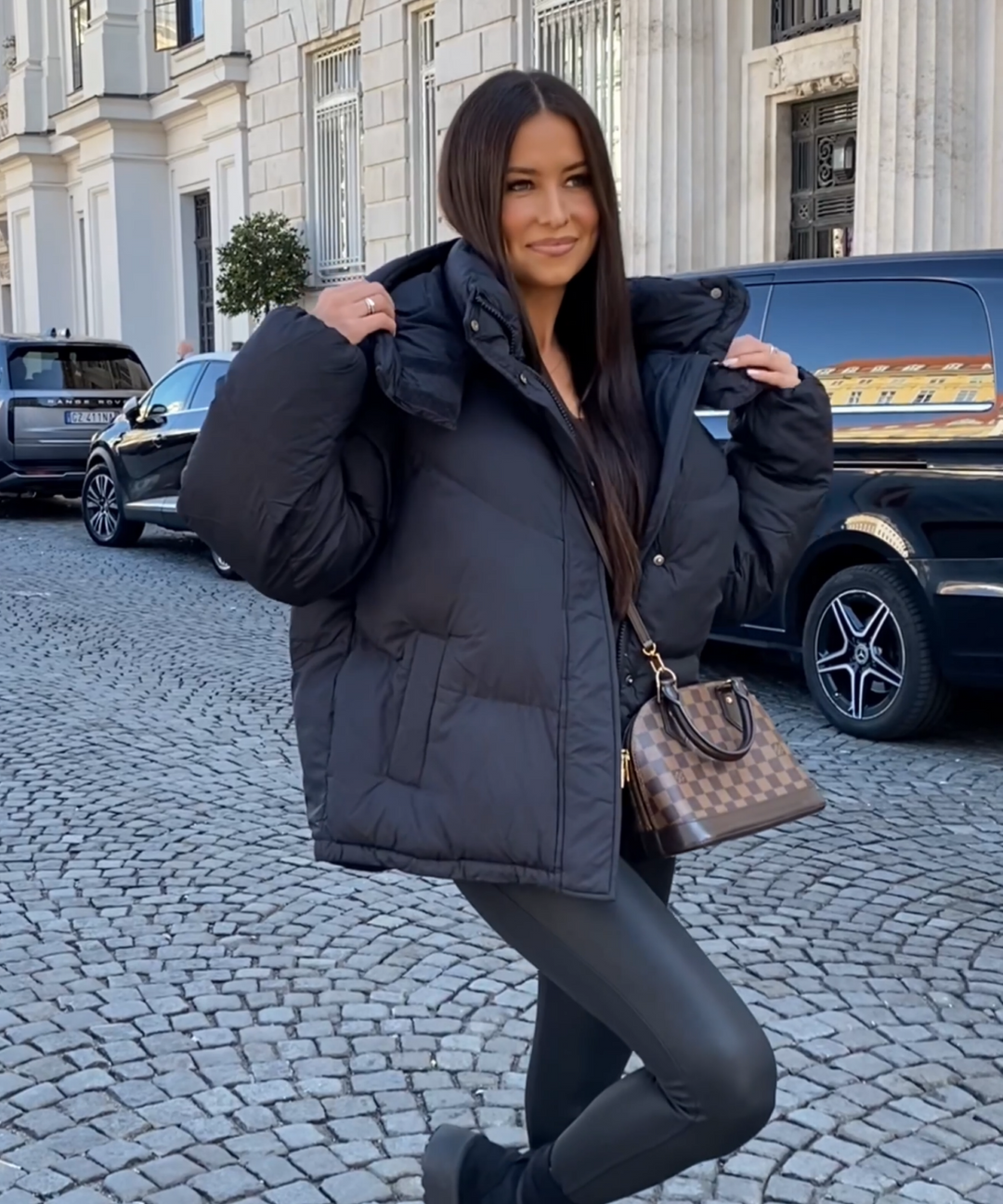 Pufferjacke Fina Schwarz Ladypolitan ♡