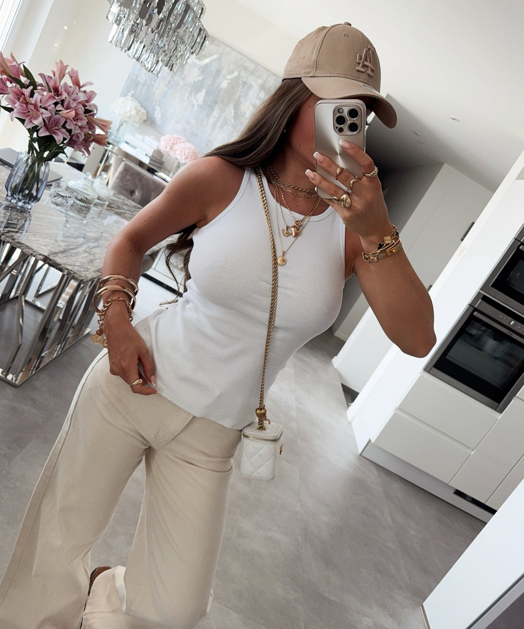 Top Karina Weiß Ladypolitan ♡