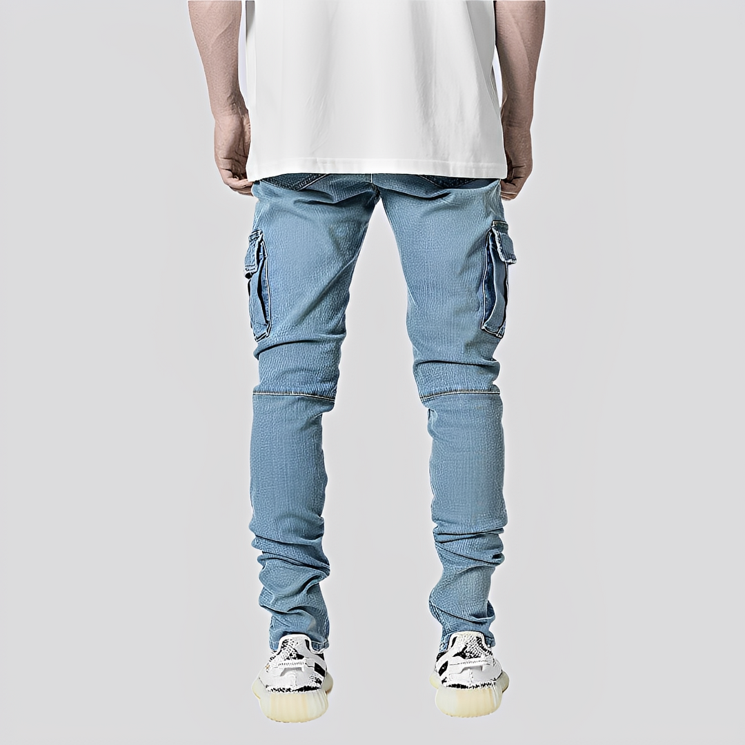 Owen - Lässige Denim-Jeans mit mehreren Taschen für Herren