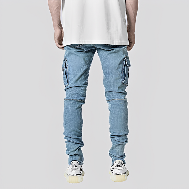 Owen - Lässige Denim-Jeans mit mehreren Taschen für Herren