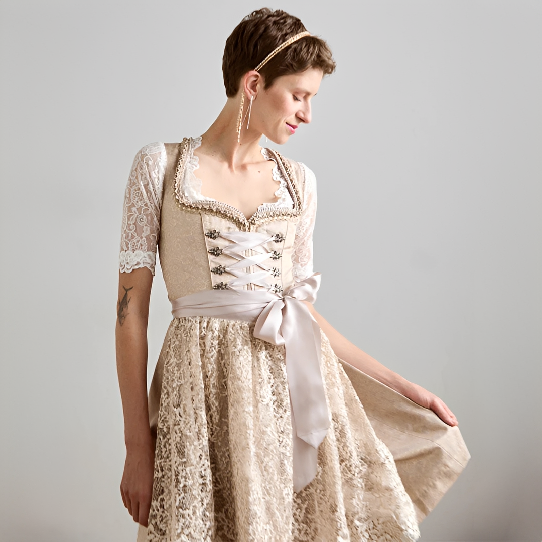 Eunes - Elegantes Damen-Korsettkleid mit Schnürung