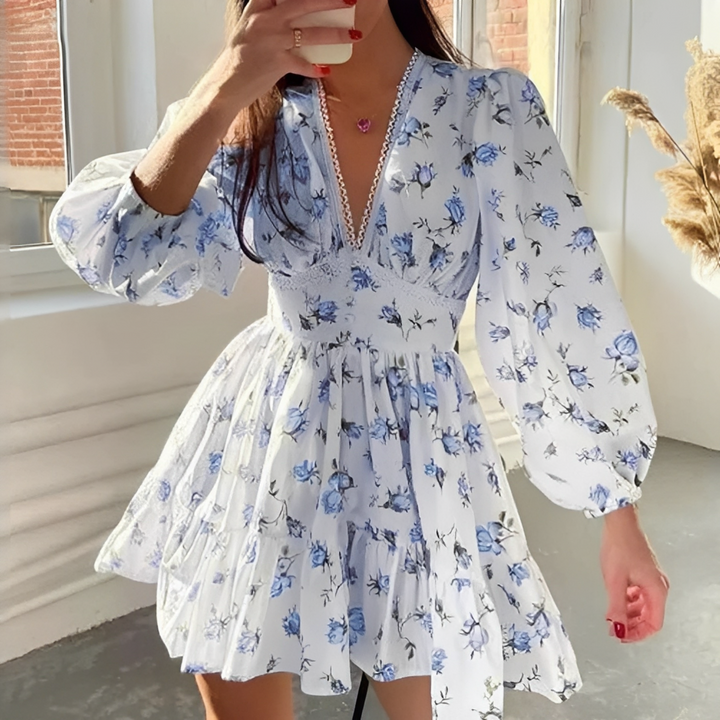Jessamin - Stilvolles Damen-Sommerkleid mit Blumenmuster
