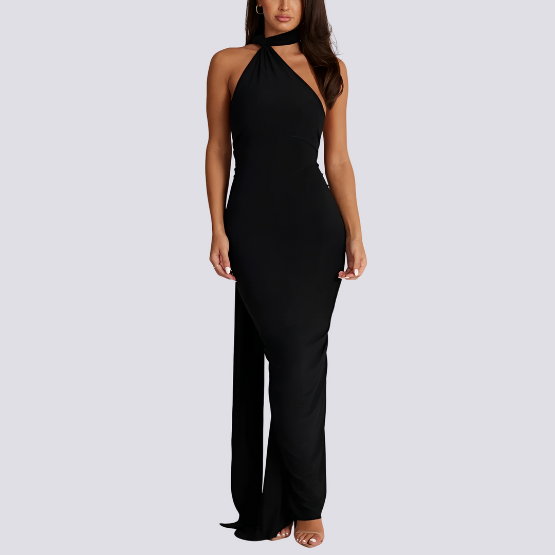 Martha - Elegantes rückenfreies Plisseekleid für Damen