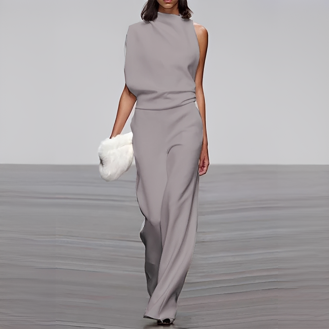 Noviem - Stilvoller Damen-Overall mit Rundhalsausschnitt