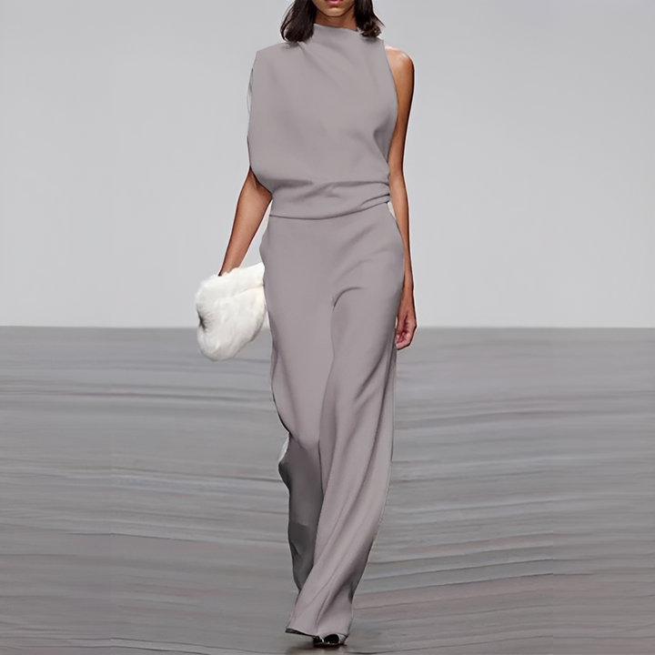 Noviem - Stilvoller Damen-Overall mit Rundhalsausschnitt