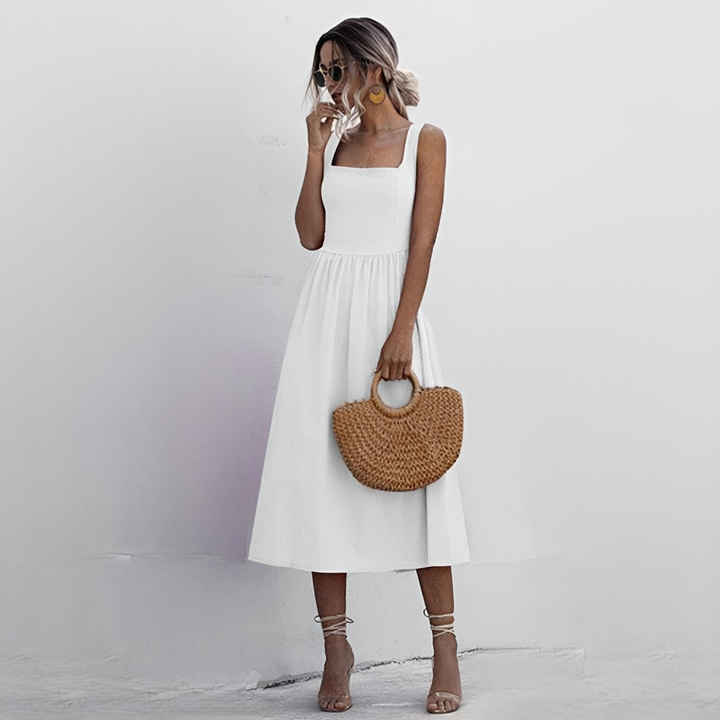 Lenna - Stilvolles ärmelloses Damen-Sommerkleid