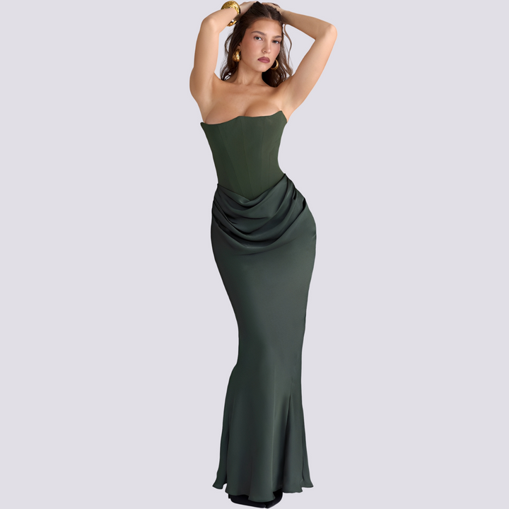 Sally - Elegantes trägerloses Korsettkleid für Damen