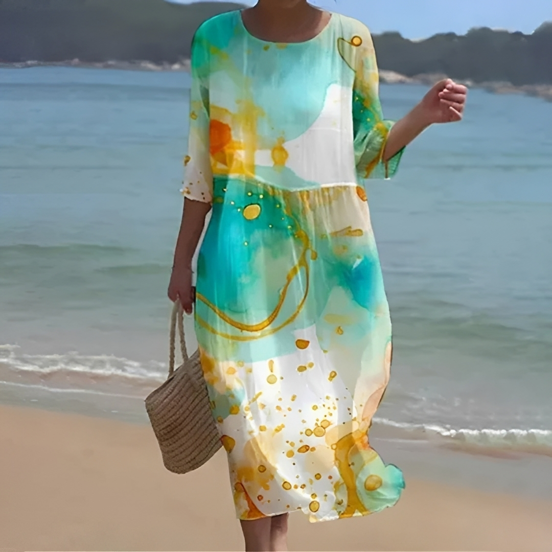 Emmelyn - Elegante Blumenrobe für Frauen