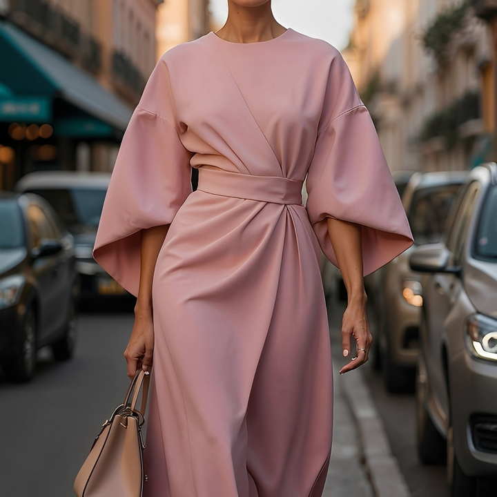 Lauriane - Stilvolles Kleid mit Laternenärmeln für Damen