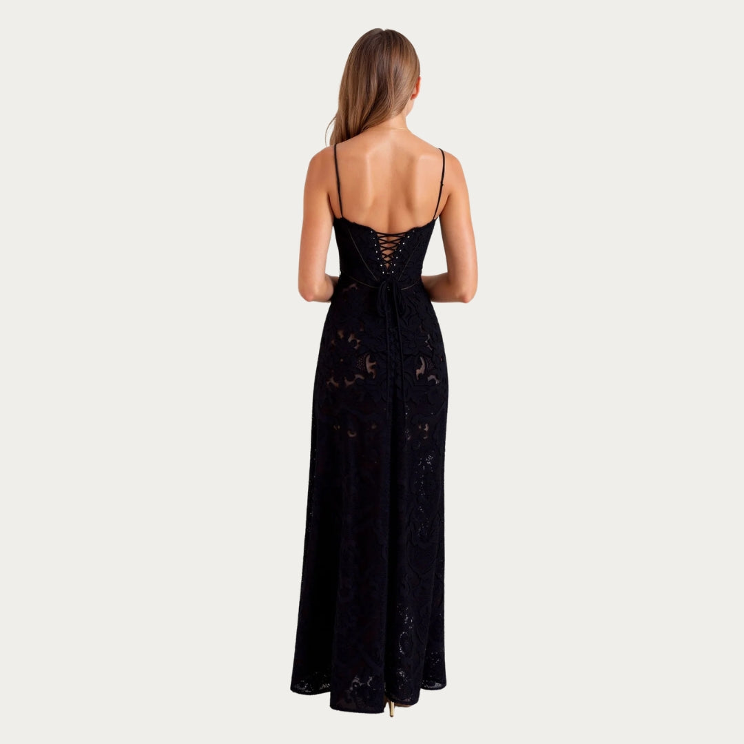 Eva | Damen Hochzeitsgast Kleid Bustier Maxikleid