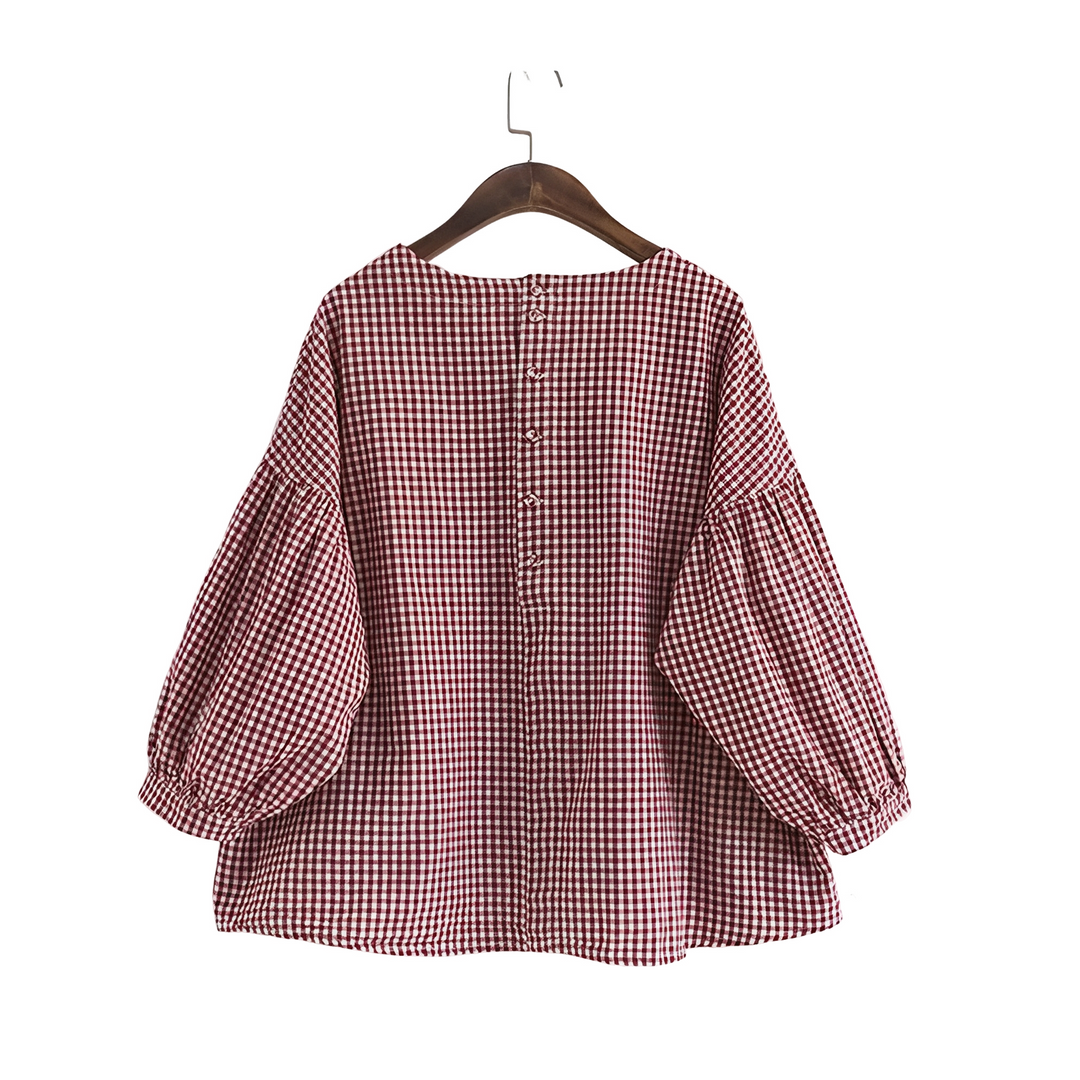 Louisa - Stilvolle asymmetrische Damenbluse