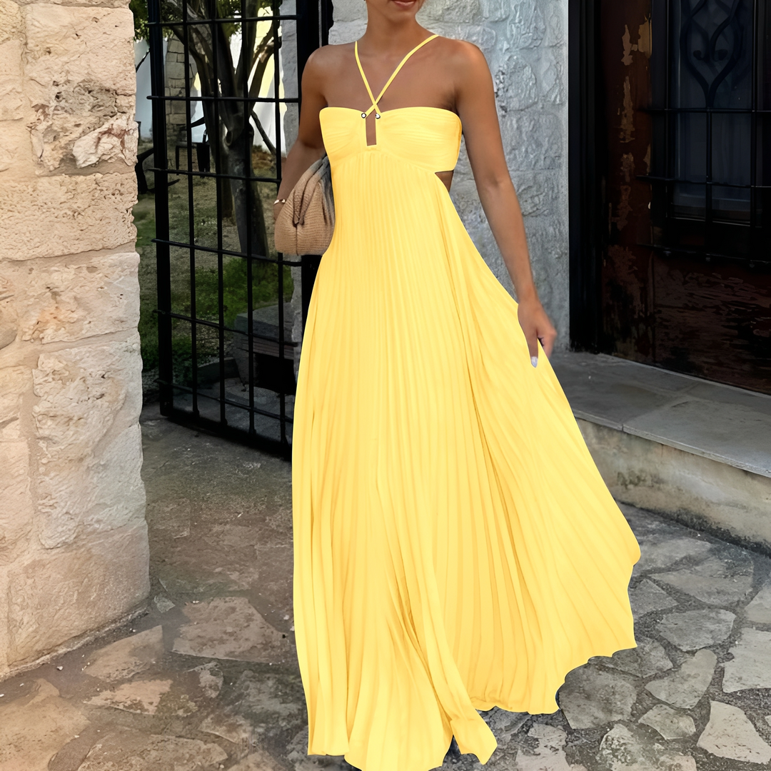 Marnie - Stilvolles Maxikleid mit Falten für Damen