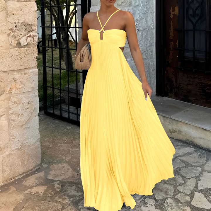Marnie - Stilvolles Maxikleid mit Falten für Damen
