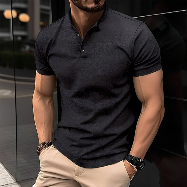 Peter - Lässiges Poloshirt  mit Knopf für Herren