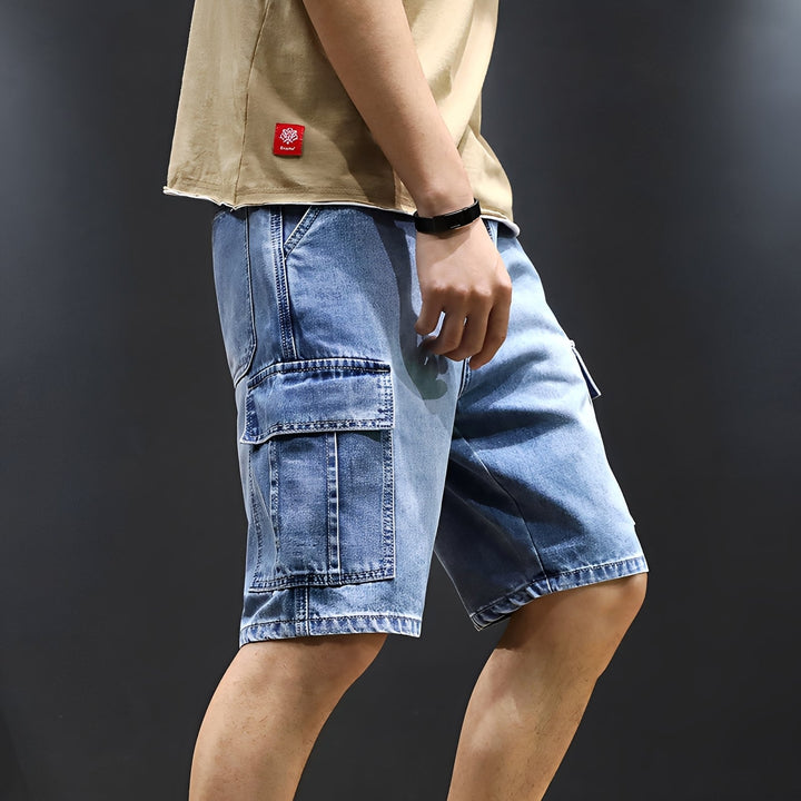 Kristian - Lässige Cargo-Jeansshorts für Herren