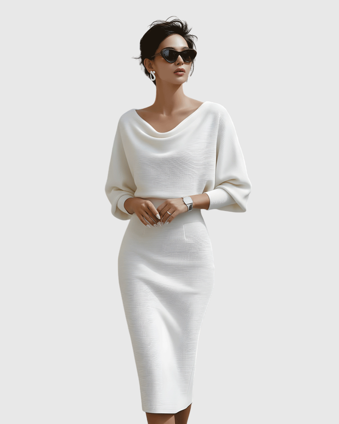 Danaya – Elegantes Midikleid mit Drapierung