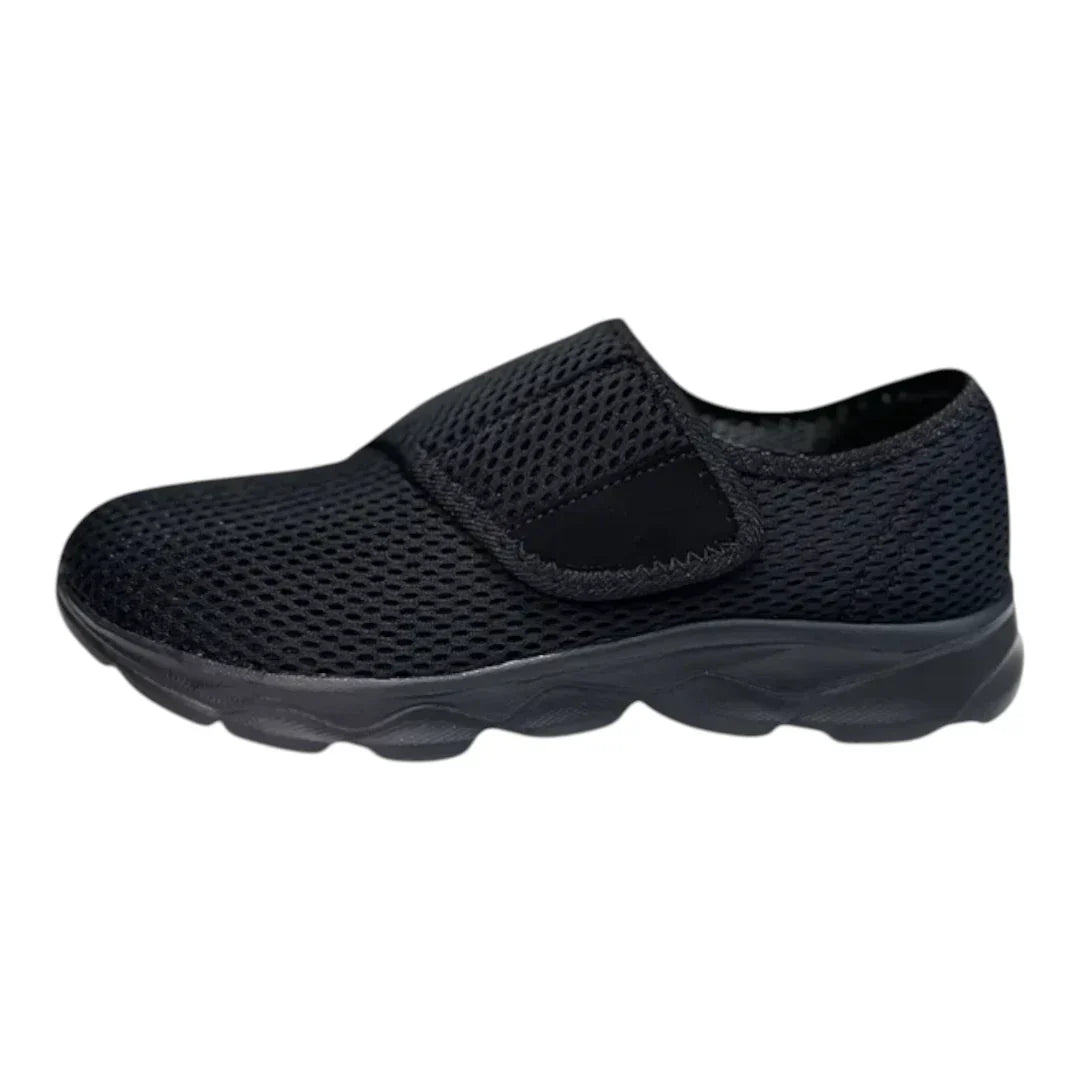 Damenschuhe für Diabetiker, breite Passform, Klettverschluss