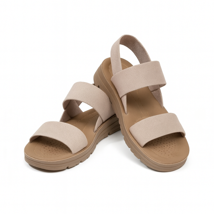 Orthopädische Sandalen für Damen mit Fußgewölbestütze