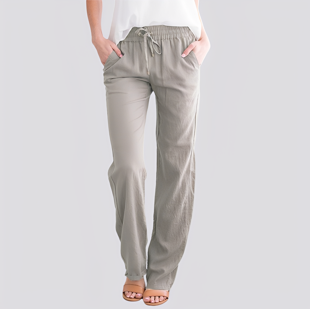 Isabel - Lässige, leichte Hose mit elastischem Bund für Damen