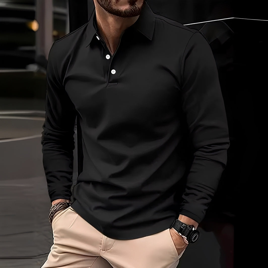 Conner – Langärmliges Herren-Poloshirt – Lässig & komfortabel