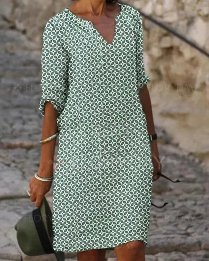 Damen Sommer Midi Freizeitkleid