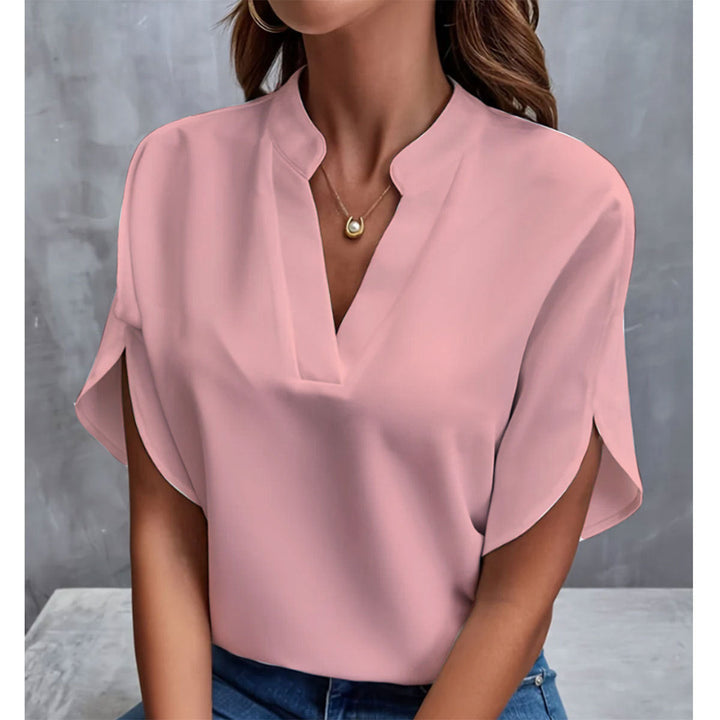 Emily – Stilvolle fließende Bluse mit V-Ausschnitt