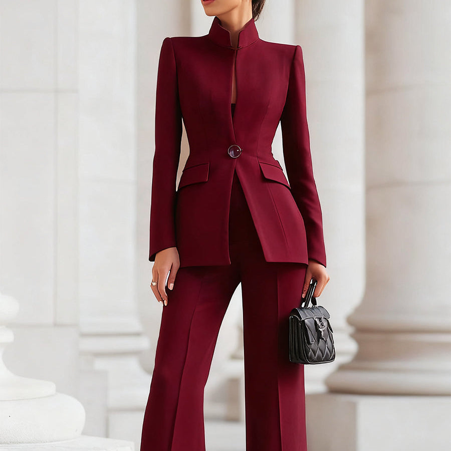 Dames Blazer Broekpak Tweedelig Set