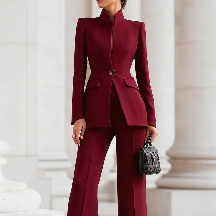 Dames Blazer Broekpak Tweedelig Set