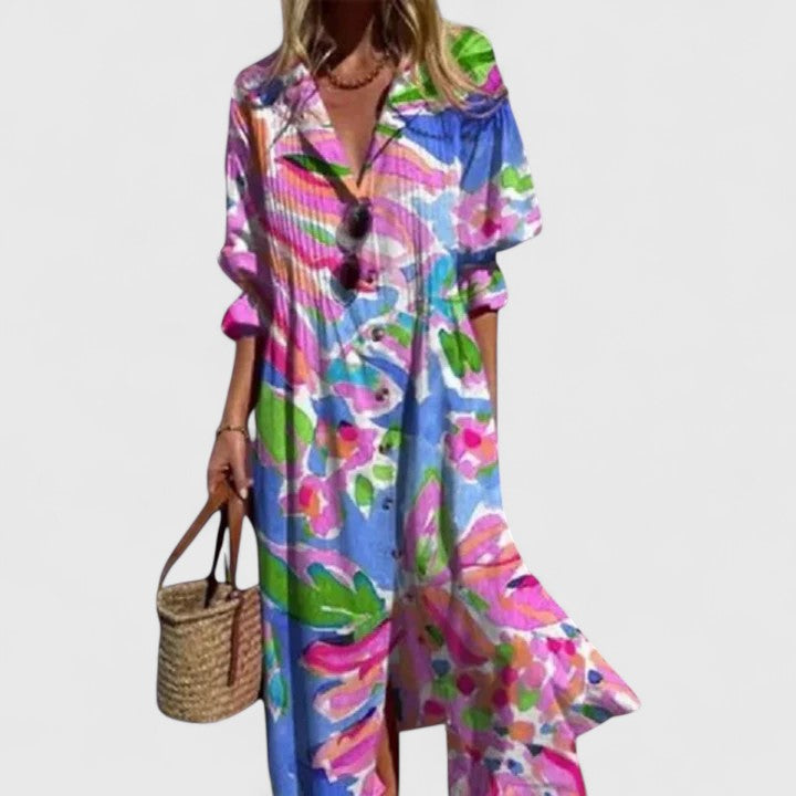 Boho-Kleid für Damen mit Print