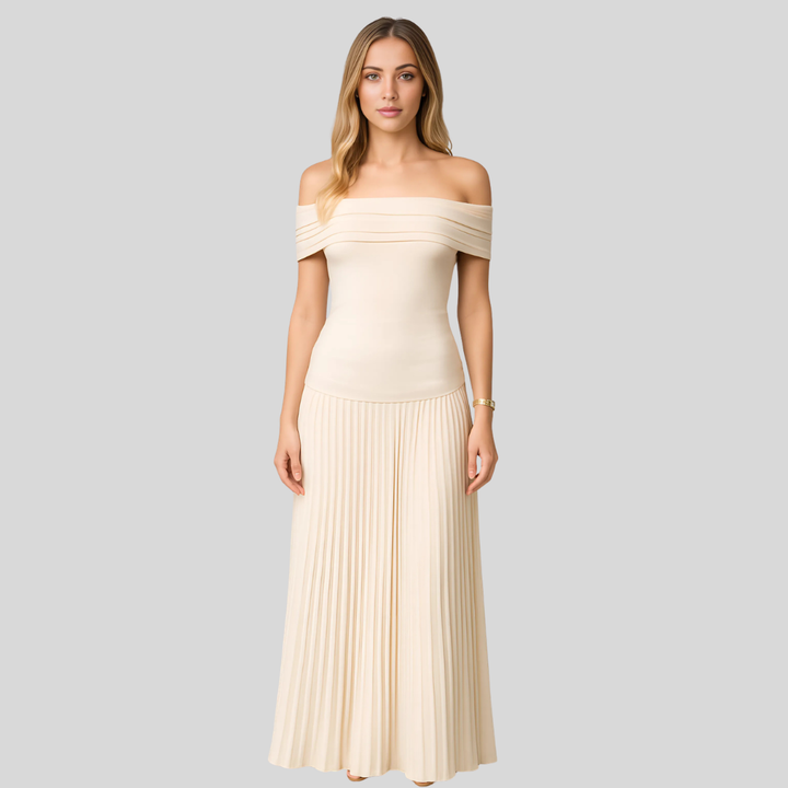 Edith | Damen Hochzeitsgast Gefaltetes Maxikleid