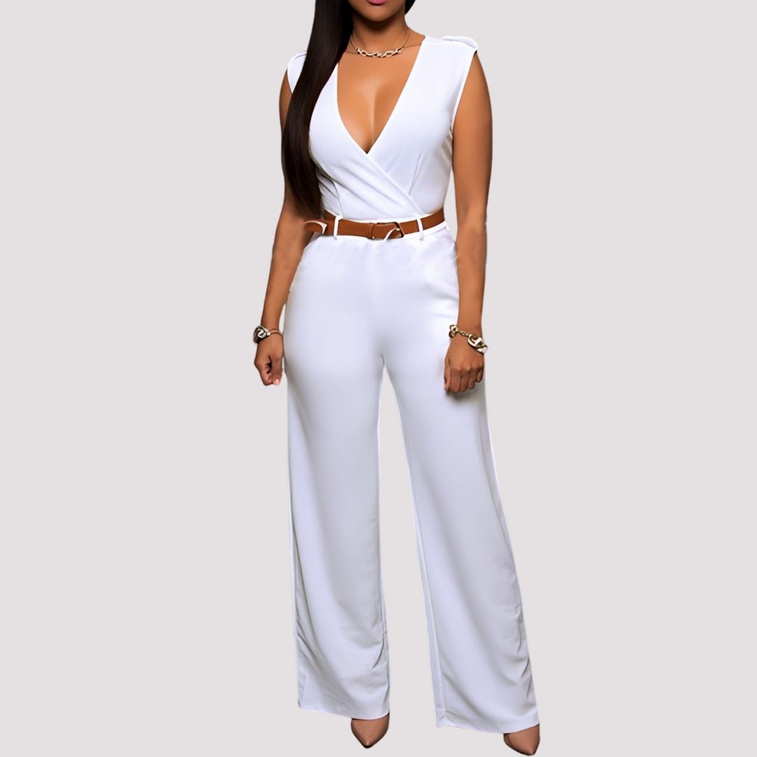 Esther - Eleganter Damen-Jumpsuit mit Gürtel