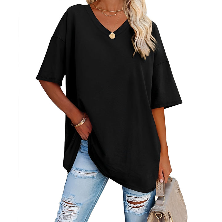 Caroline - Lässiges, locker geschnittenes Shirt mit V-Ausschnitt für Damen