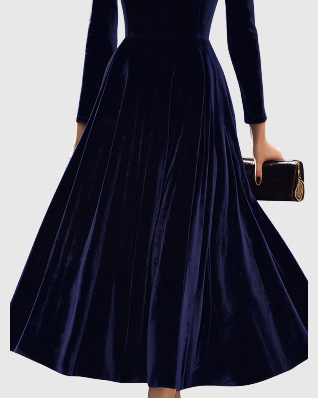 Brianna – Elegantes Midikleid aus Samt