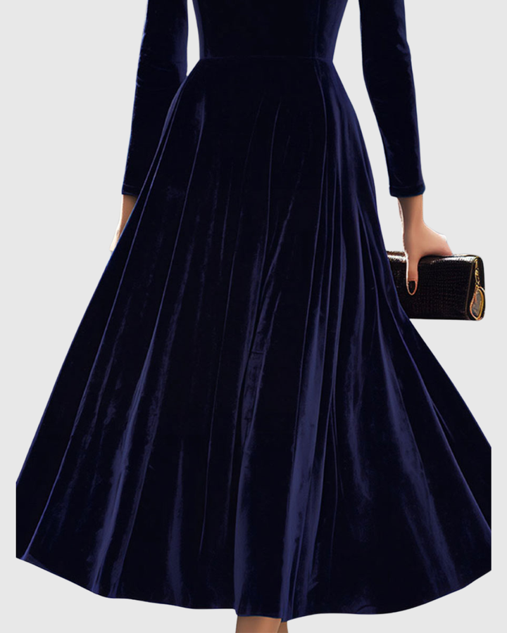 Brianna – Elegantes Midikleid aus Samt