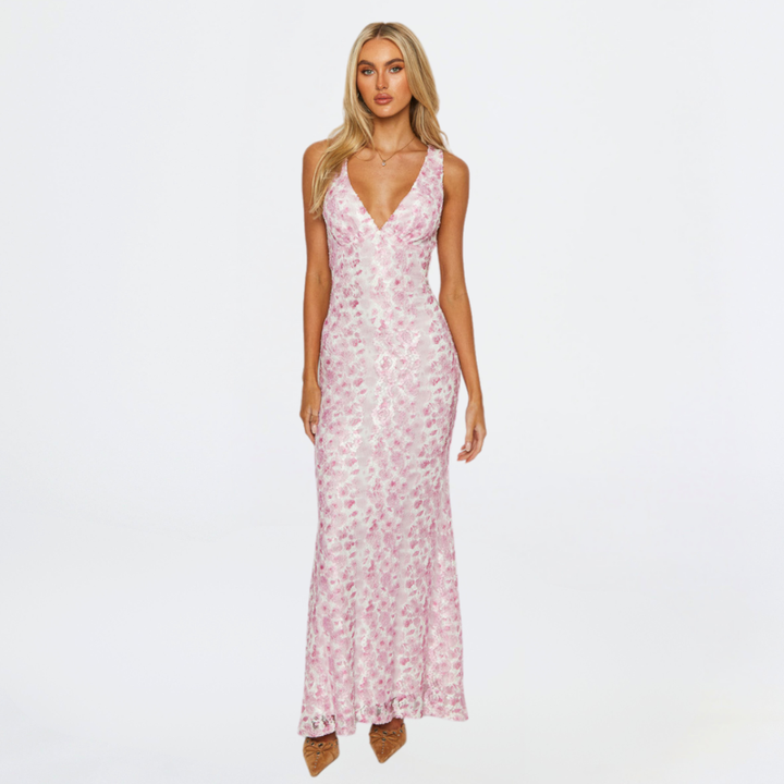 Andreas | Damen Florales Maxi Kleid Für Hochzeitsgäste