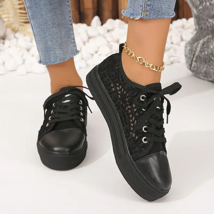 Damen Plateau Sommer Sneaker