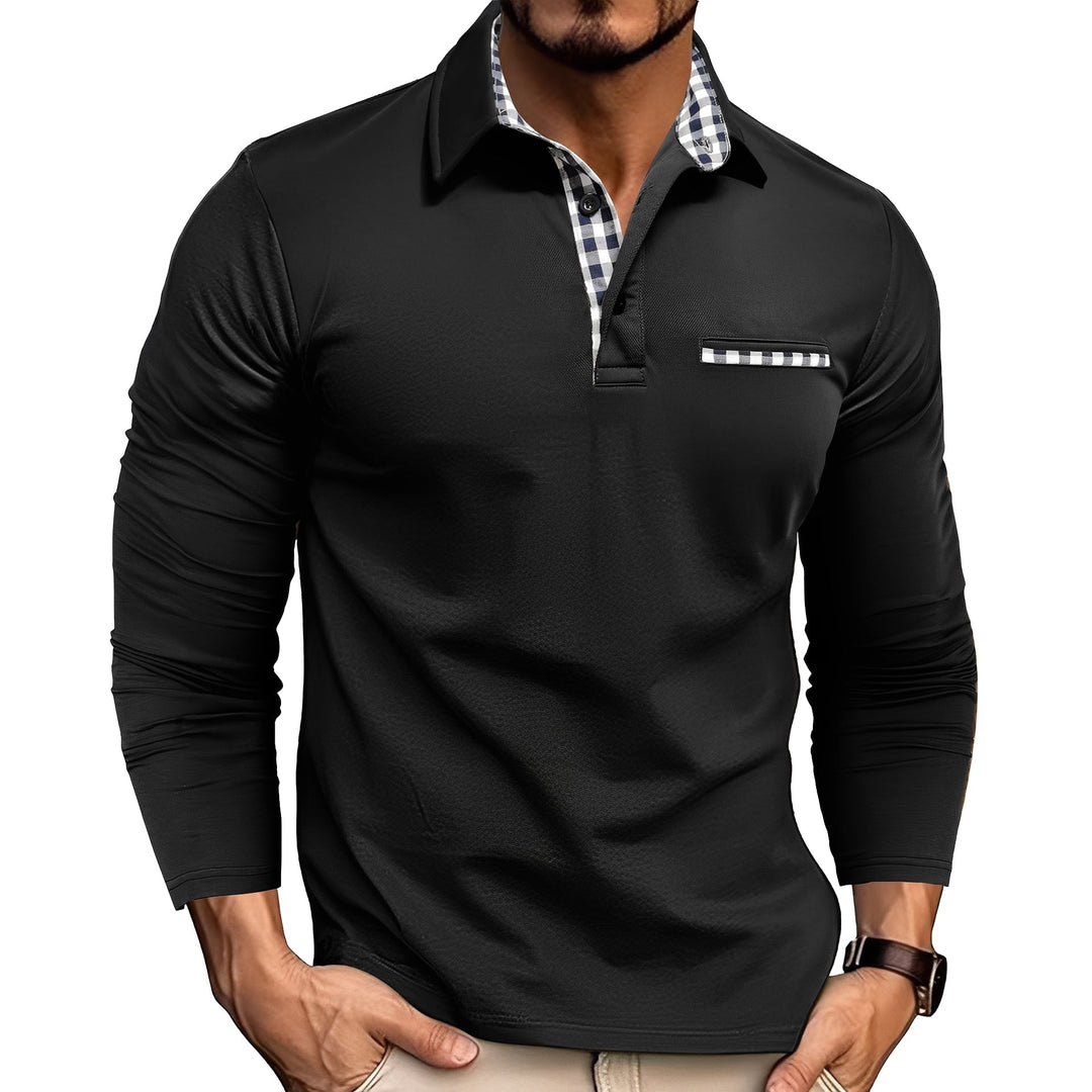 Charel - Stilvolles Herren-Poloshirt mit langen Ärmeln