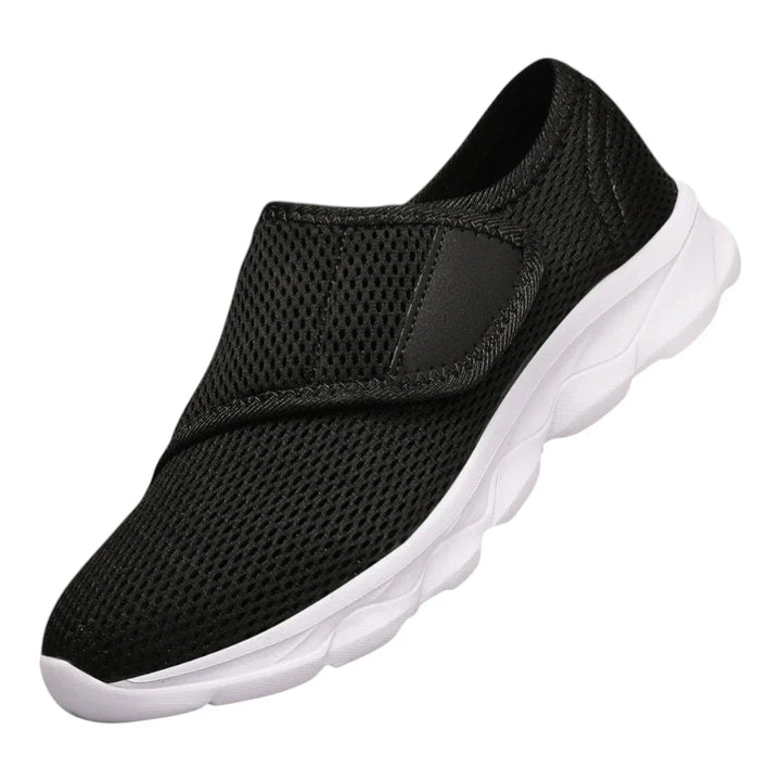 Damenschuhe für Diabetiker, breite Passform, Klettverschluss