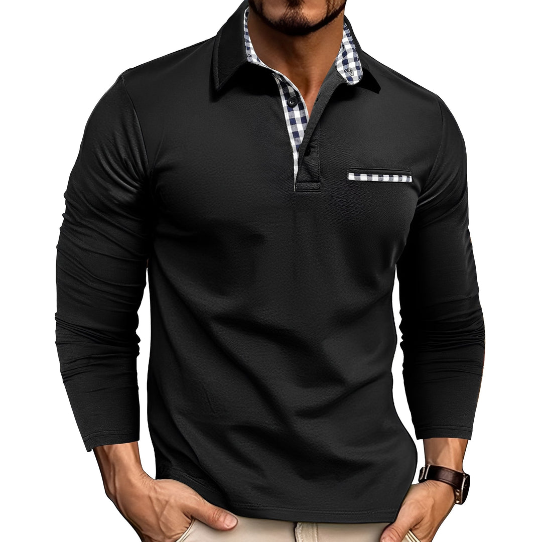 Gerald - Elegantes Langarm-Poloshirt für Herren
