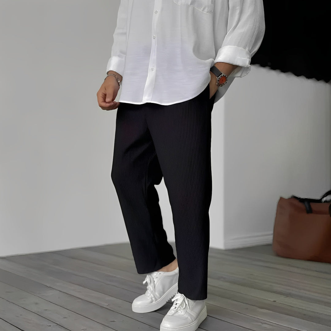 Tristan - Bequeme, gerade geschnittene, lockere Herrenhose