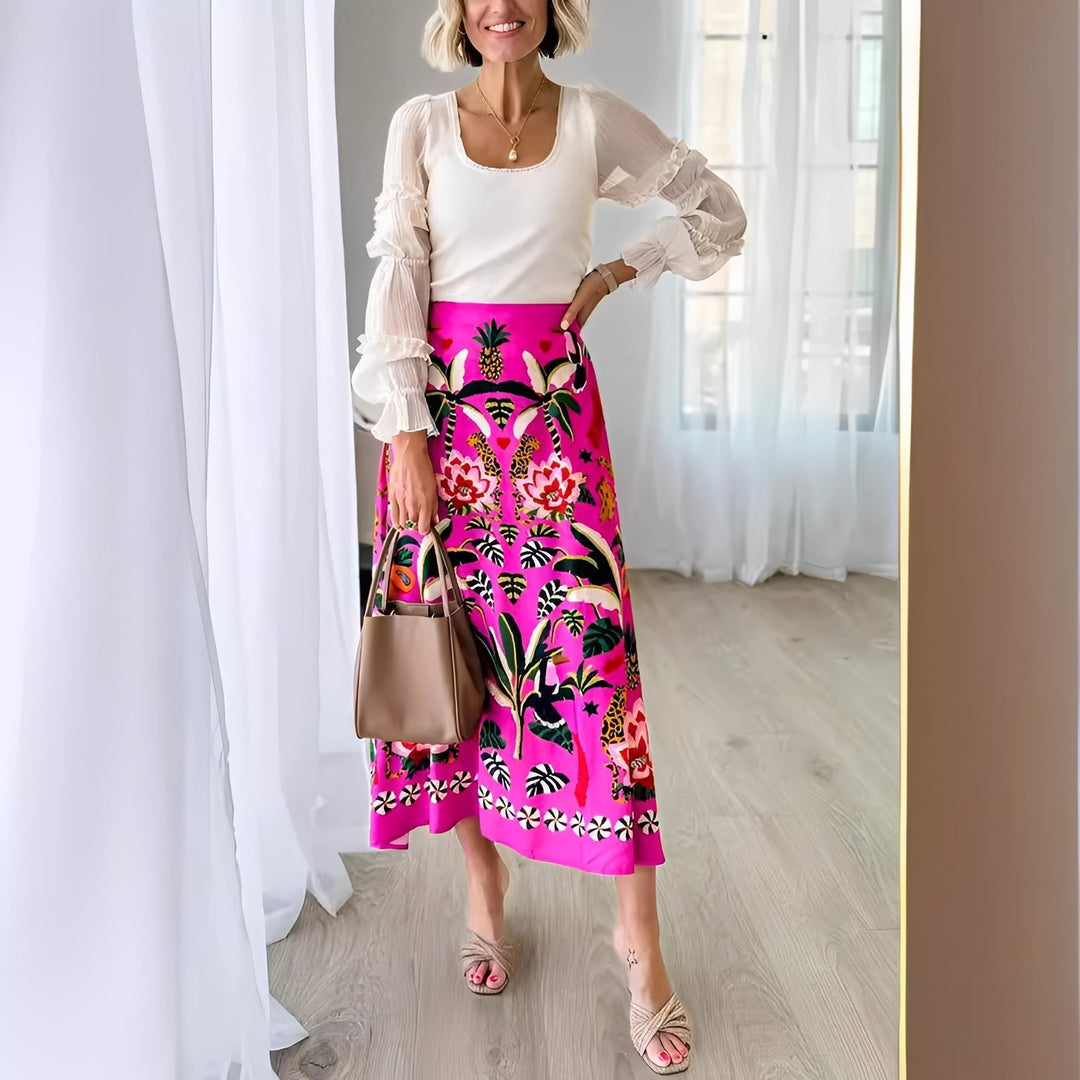 Chanie - Stilvolles Damen-Blumenkleid