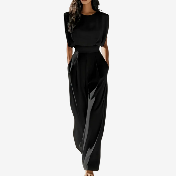 Jumpsuit Damen ärmellos mit weitem Bein