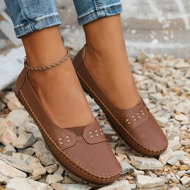 Orthopädische Ballerinas für Damen mit Einlegesohle